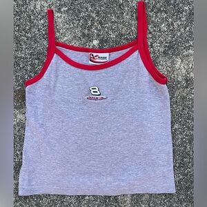 Y2K racing tank top| Red and Gray| Dale Jr